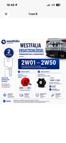 Westfalia schlüssel - westfalia,