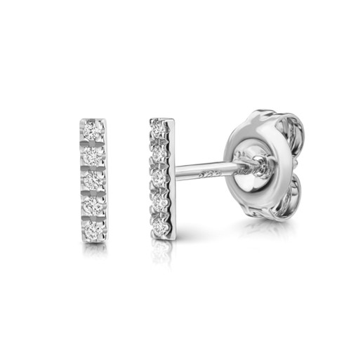Diamant ohrstecker weißgold - diamant,