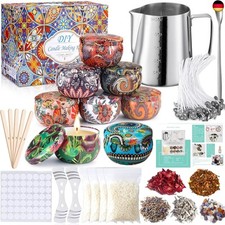 Kit zur Herstellung von Wachskerzen, DIY, Set Duftkerzen, 50 Kerzendochte, 1