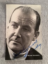 handsignierte AK Gerd Michael Henneberg (+2011) DDR Schauspieler