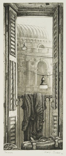 Escher ankunft in - r.,