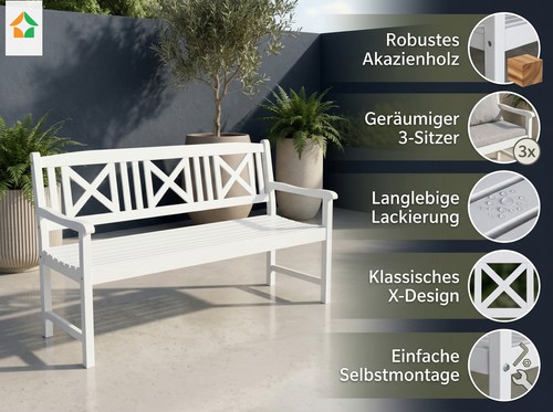 Sitzer gartenbank aus - gartenbank,