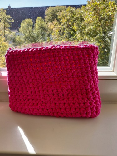 Häkeltasche pink fuchsia - häkeltasche,