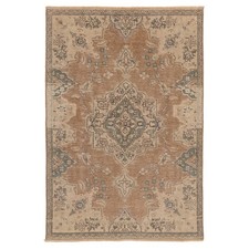 Moderner Orientteppich Persersamt Handgeknüpft 145x100 cm Braun