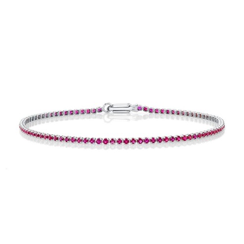 50ct rubin tennisarmband - 1.50ct, 14k