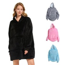 Deckenpullover Pullover Decke Kuschel Hoodie Oversize Unisex für Frauen Männer