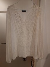 Apricot,Gr.38/40,Tunika,Spitzenausschnitt,creme,neu 3.9