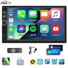 7"Apple Carplay Autoradio Android Auto Double 2Din Touch Screen Stereo Bluetooth