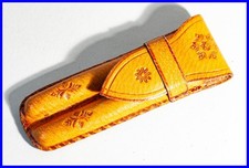 DDR LEDER Etui in Braun