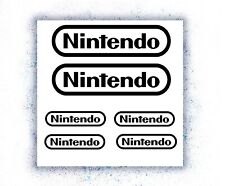 Nintendo Logo Sponsoren Aufkleber Set 6-Teilig freie Farbauswahl Gaming Auto KFZ
