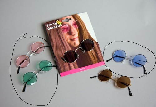Hippie brille sonnenbrille 60s - brille,