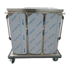 B.PRO TTW-PK 24-115 Tablett-Transportwagen 3 Flügeltüren 24 Euronorm-Tabletts