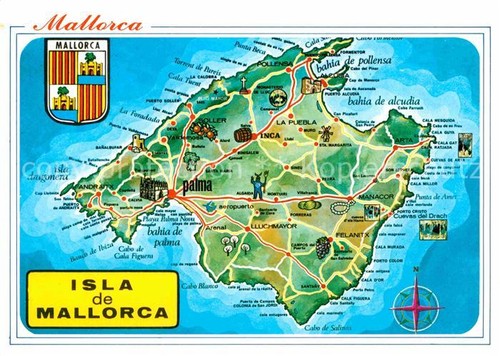 Mallorca landkarte - mallorca,