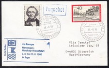Arctic "GERMANY",1986,Cachet"MS EUROPA",Nordkapp ! look Scan !! 15.10-47