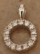 Anhänger Wg. 585, 14 Kanad. Diamanten, P1 Brilliantschliff, 0,5 Karat, 19×12,5mm