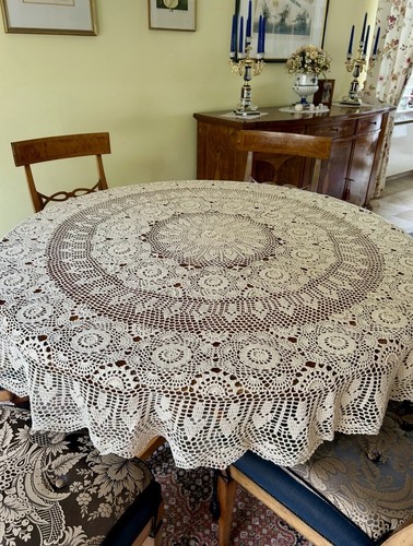 Tischdecke antik 160 - 160, cm