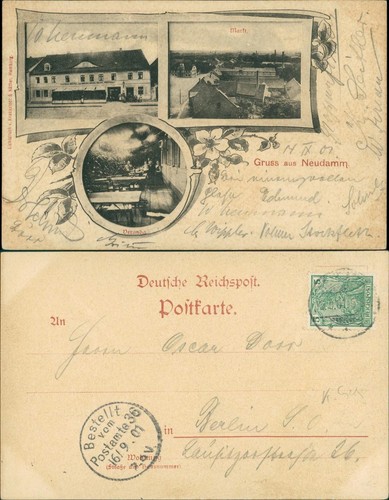 Postcard neudamm - postcard,