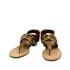Tods Sandalen Metallic Leder