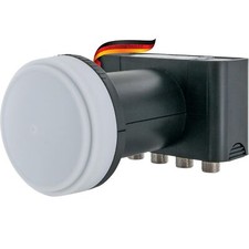  Test SEHR GUT Quad LNB 4fach digital HD 4K für 4 Teilnehmer mit Wetterschutz...