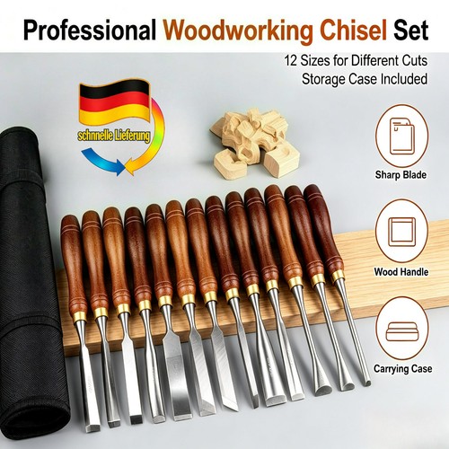 Holz schnitzwerkzeug 12tlg - holz,