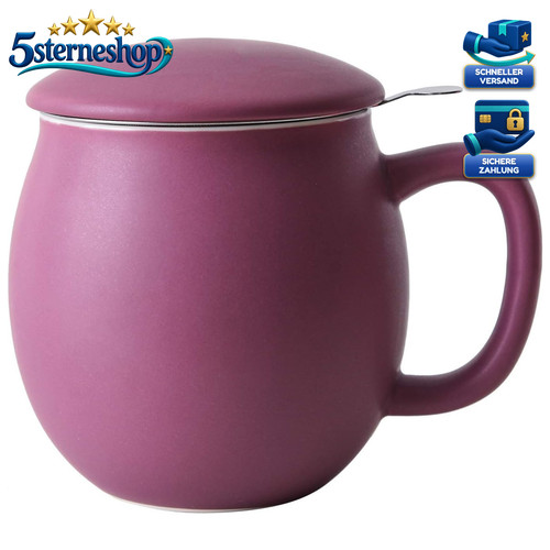 Keramik teetasse mit teesieb - mit,