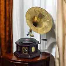 Antikes HMV Grammophon voll funktionsfähig funktionstüchtig Phonograph, Win-U...