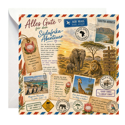 Südafrika karte geschenk - karte, –
