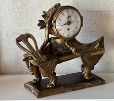 Tischuhr Kaminuhr Pendule Louis-Seize XVI vergoldet Werk sign. 1790