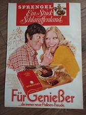 ORIG REKLAME WERBUNG  1972 SPRENGEL Vollmilch Schokolade