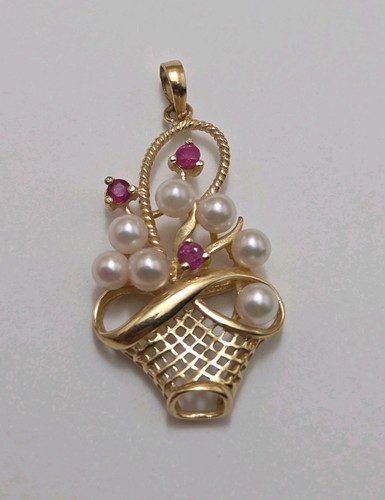 Vintage 14k gelbgold rubin - 14k,
