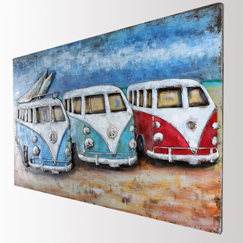 Wandbild metallbild relief - metallbild, 3d