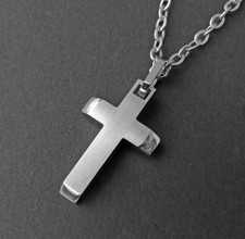 Kreuzkette Anhänger Edelstahl