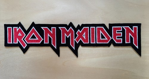 Iron maiden logo patch - iron, maiden-