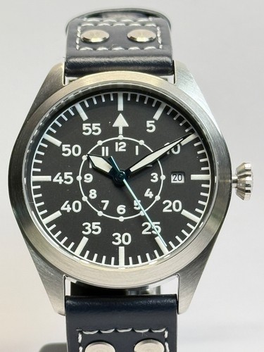 Fliegeruhr 40mm handgefertigt - fliegeruhr,