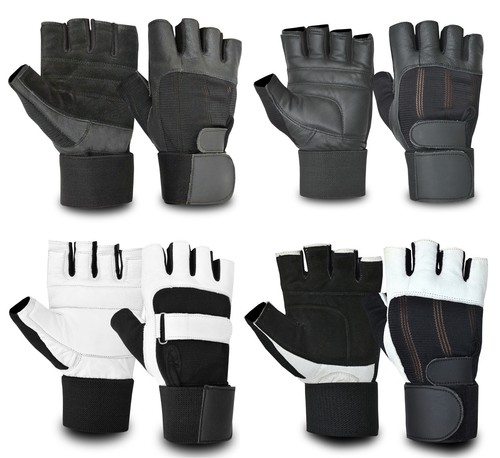 Leder gepolsterte fingerlose