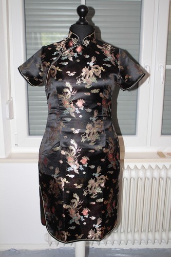 Schwarzes cheongsom damen - schwarzes,