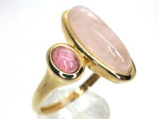 GOLDJUNGE69 * SOGNI D`ORO EDELSTEIN RING (20)  MORGANIT &TURMALIN * 375er GELBGO