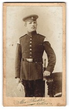 Fotografie Alex. Richter, Kamenz i. Sa., sächsischer Soldat in Musiker Uniform  