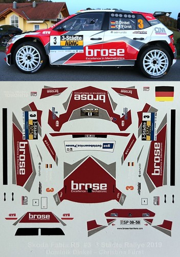 Decal skoda fabia r5 - -,