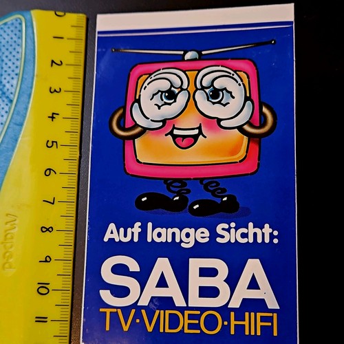 Saba werbeaufkleber sticker - saba, werbeaufkleber/sticker
