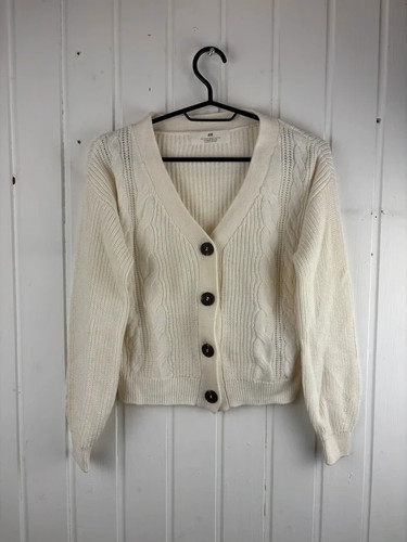Damen strickjacke creme - h&m,