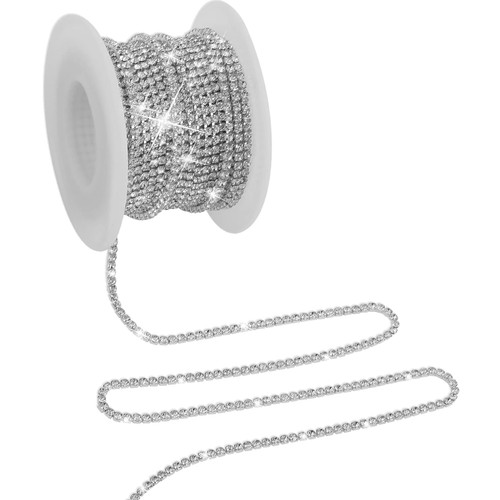 Strassband silber yards 2 - strassband,