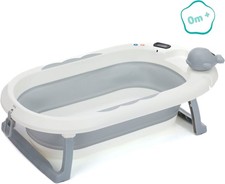 FILLIKID Baby Badewanne 0+ FALTBAR mit Stöpsel Babywanne Wanne Reisebadewanne
