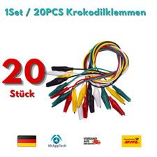 20 Stück - Krokodilklemmen