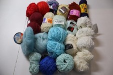 1kg Wollpaket verschiedene Materialien Wolle Wollreste siehe Bild Top Zustand