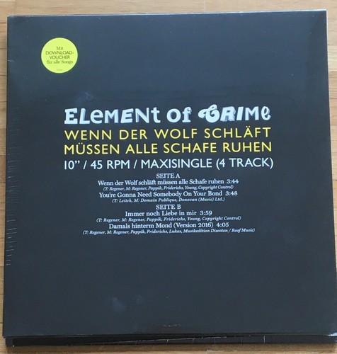 Element crime vinyl - of,