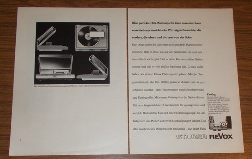 Seltene werbung vintage revox - seltene,