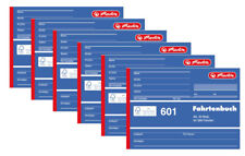 6 x Herlitz Fahrtenbuch 601 PKW Fahrten Buch KFZ Formularbuch A6 quer