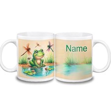 Frosch Tasse Name / Keramik