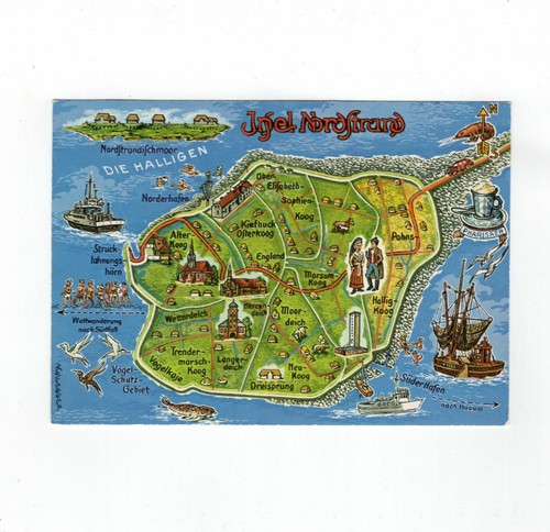 Ansichtskarte insel - ak,